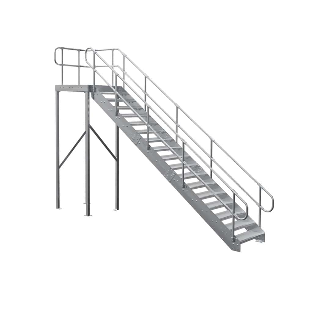 EasyStair K — With Landing Kit And ModuRail Both Sides