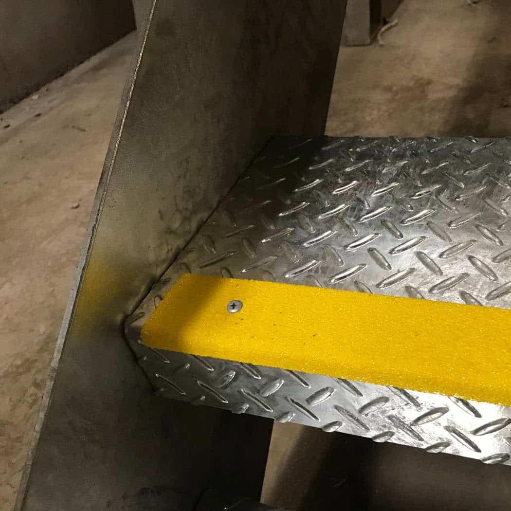 Yellow Anti-Slip Stair Nosings 50mm