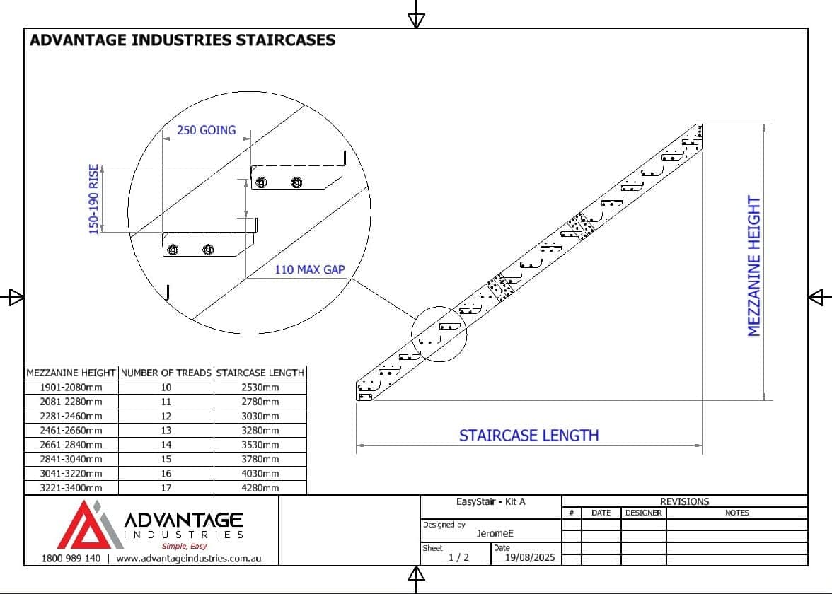 EasyStair A — Staircase Only Kit - Image 12