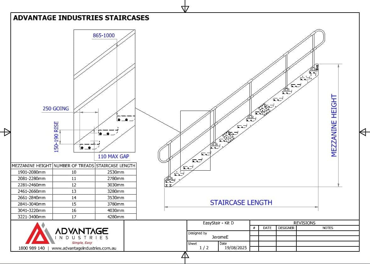 EasyStair D — With ModuRail one side - Image 13