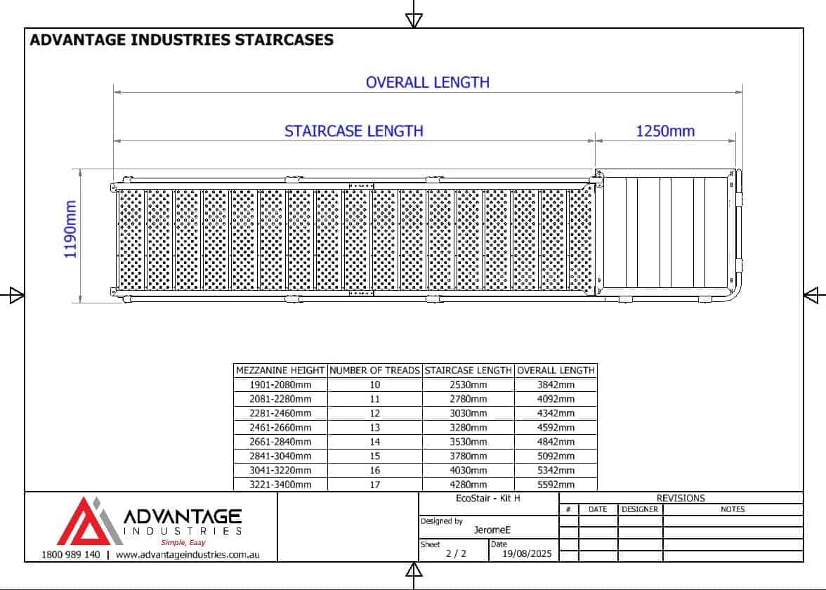 EcoStair H— And Landing Kit With ModuBal Both Sides - Image 6