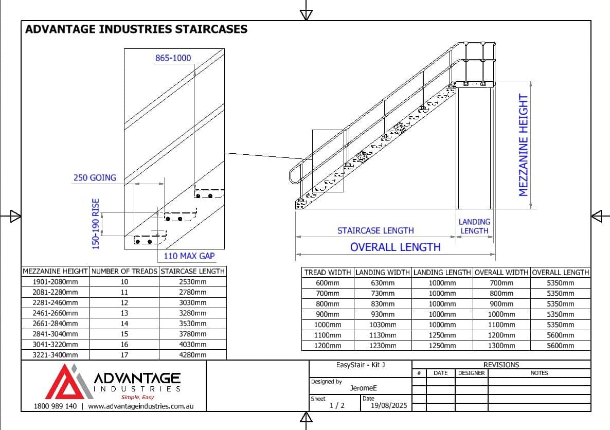 EasyStair J — With Landing Kit And ModuRail One Side - Image 13