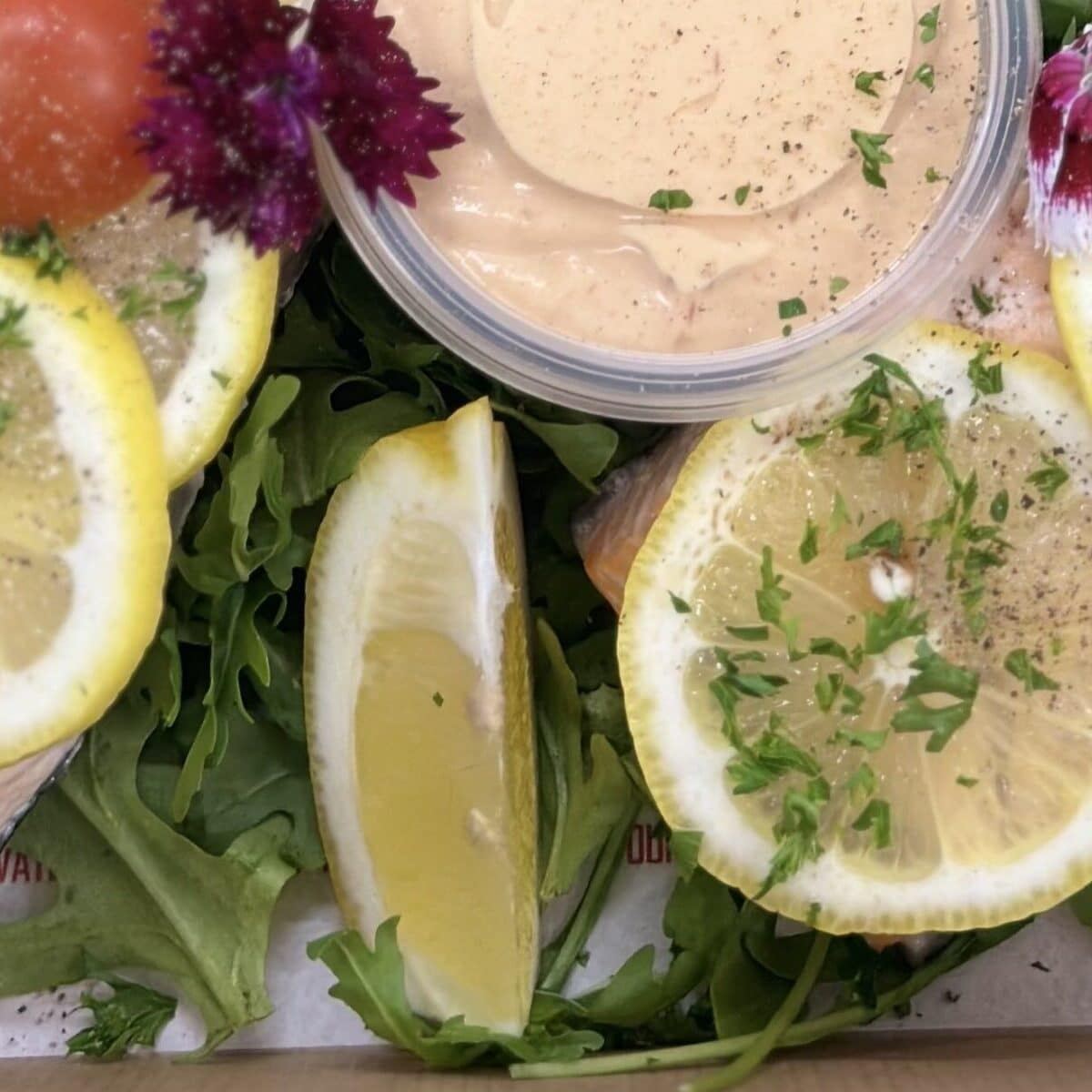 Poached Atlantic Salmon fillets - 1kg platter