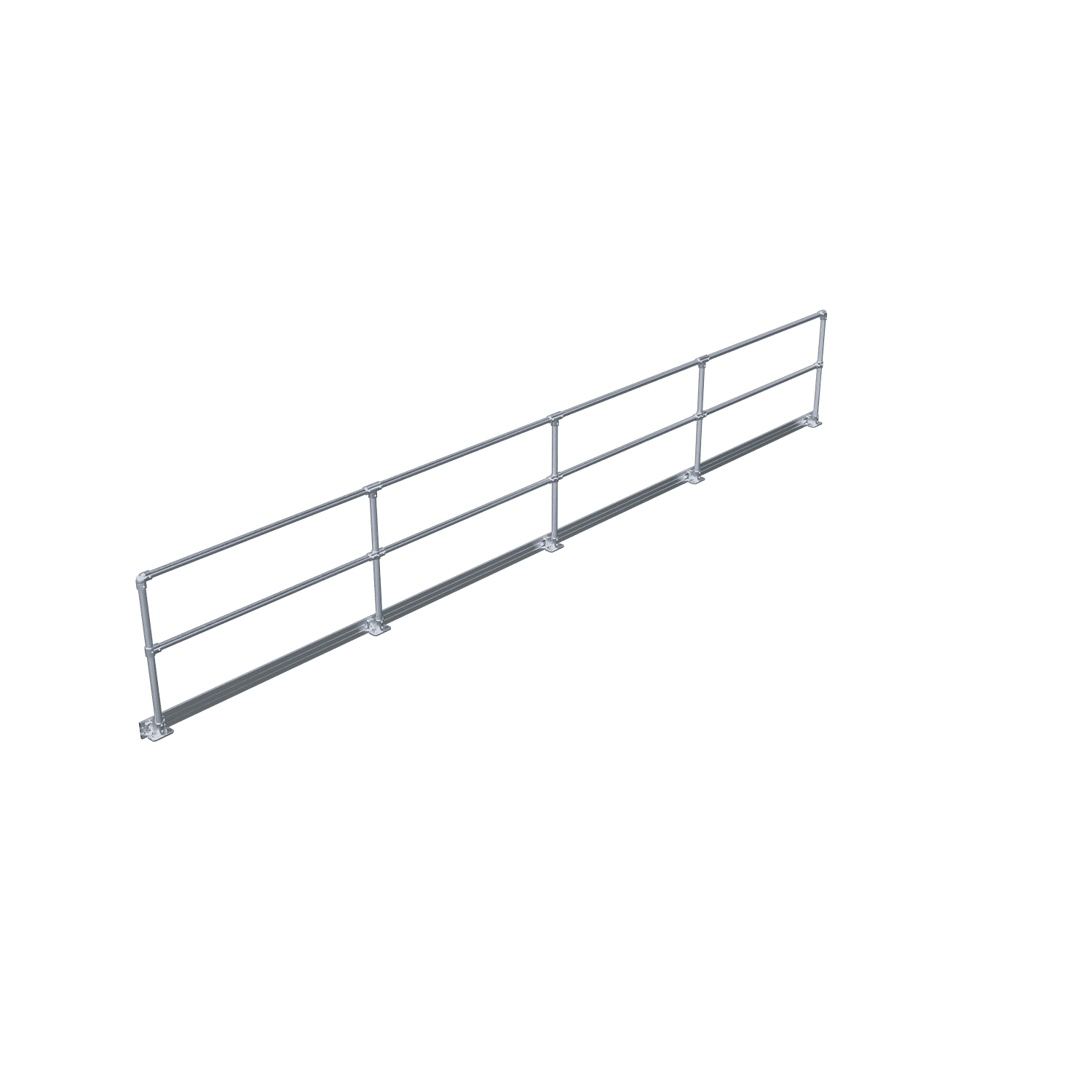 2 Pipe + Kick Plate Railing Corner Posts - Image 4
