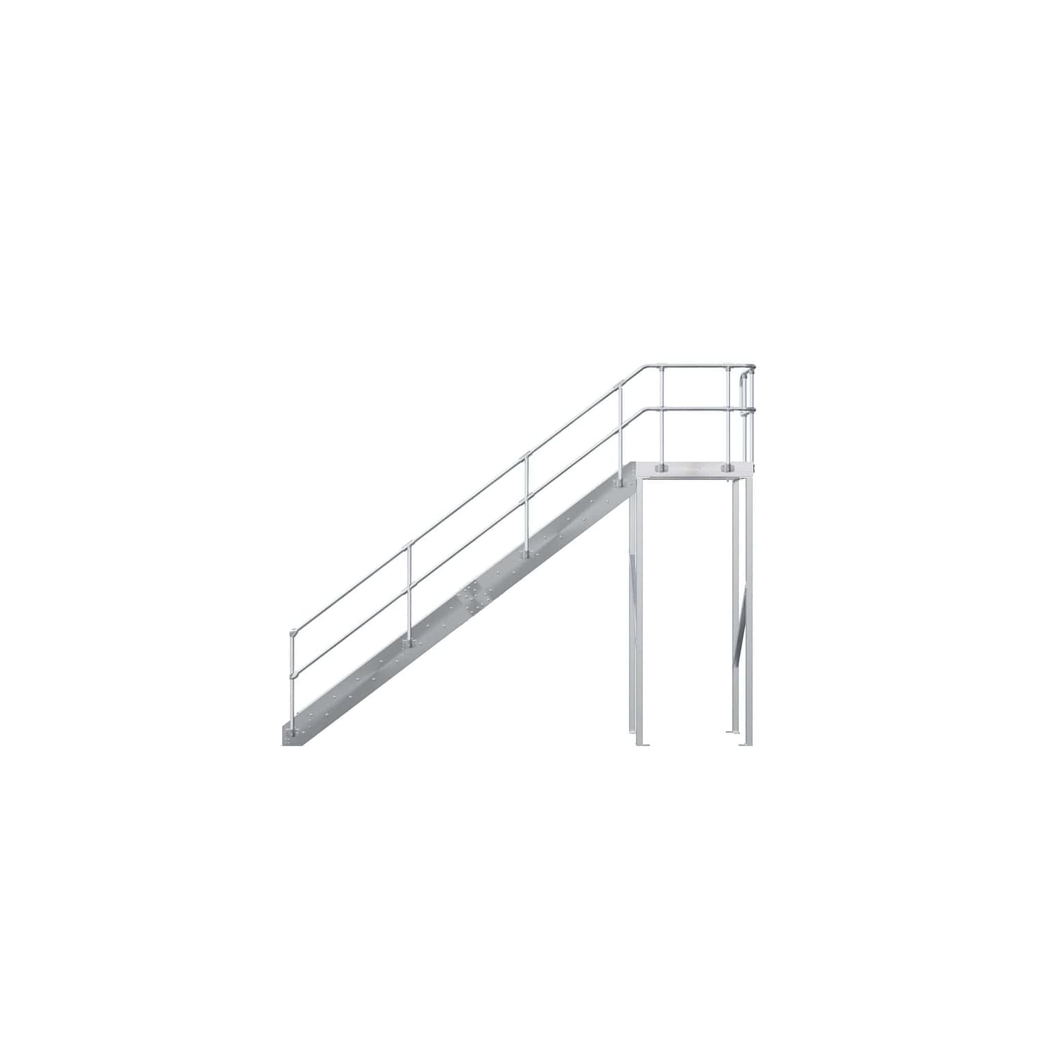 EcoStair J— And Landing Kit With ModuRail One Side - Image 3