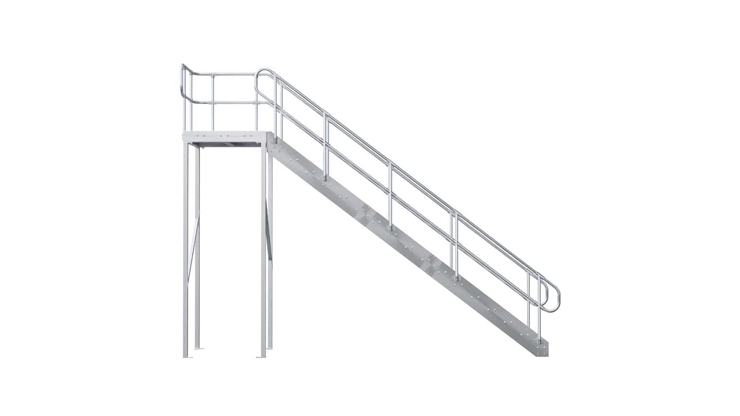 EasyStair K — With Landing Kit And ModuRail Both Sides - Image 9