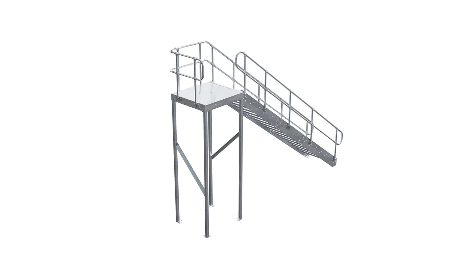 EasyStair K — With Landing Kit And ModuRail Both Sides - Image 8