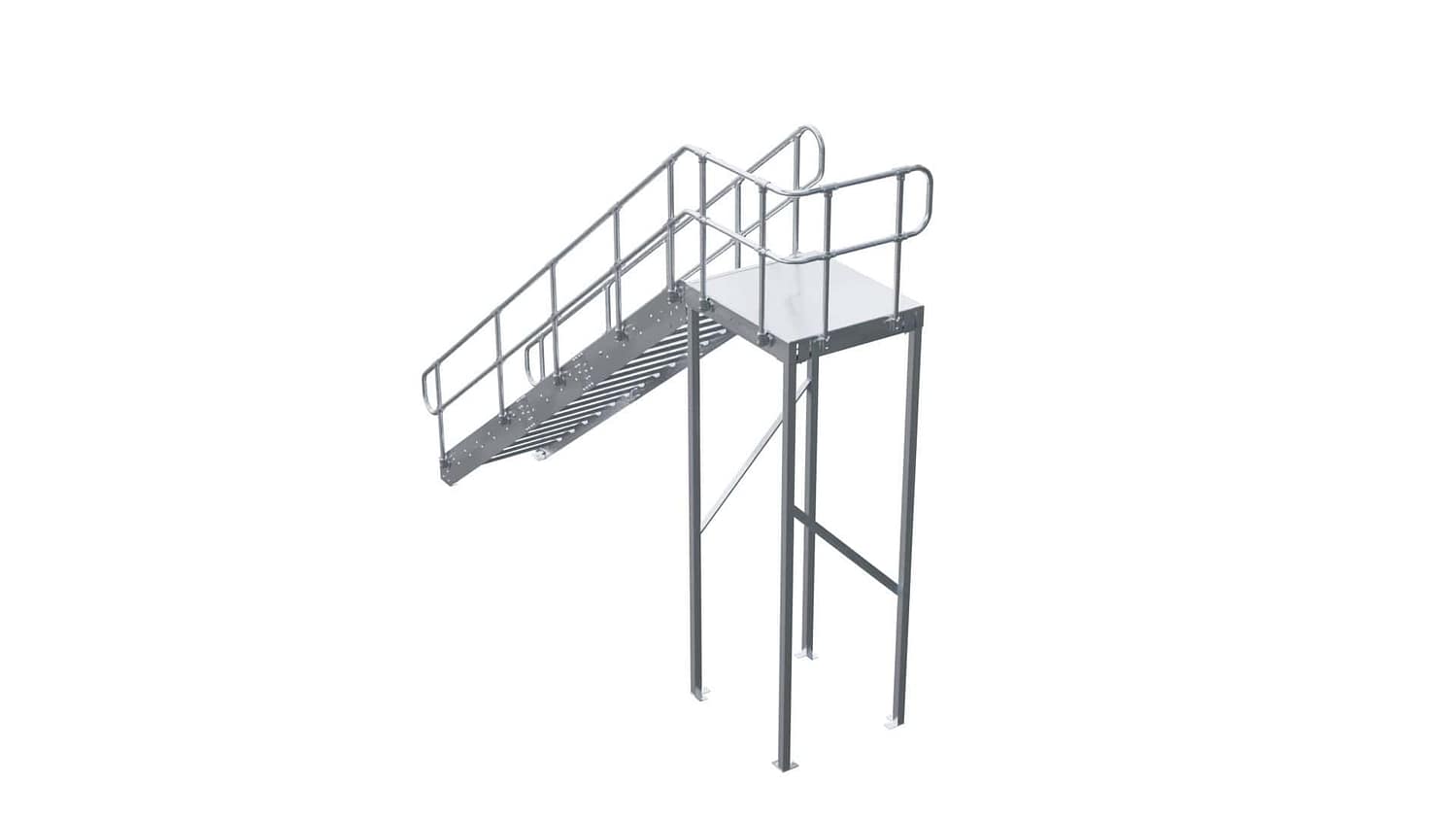 EasyStair K — With Landing Kit And ModuRail Both Sides - Image 4