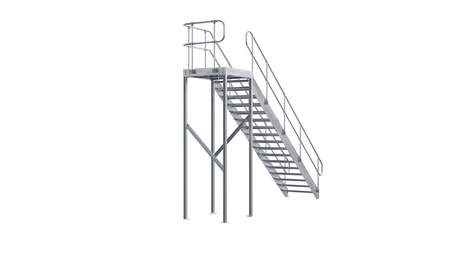 EasyStair K — With Landing Kit And ModuRail Both Sides - Image 7