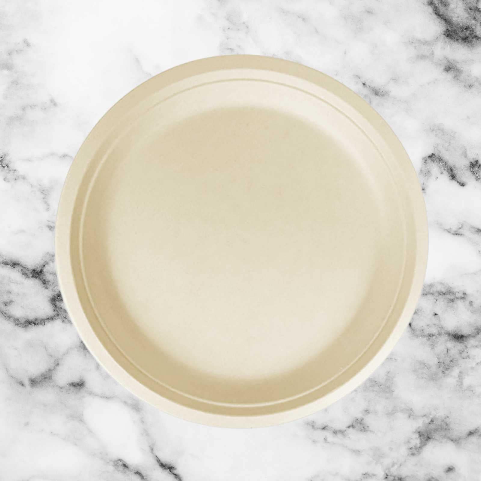 Disposable - Small Sugarcane Plate with cocktail napkin