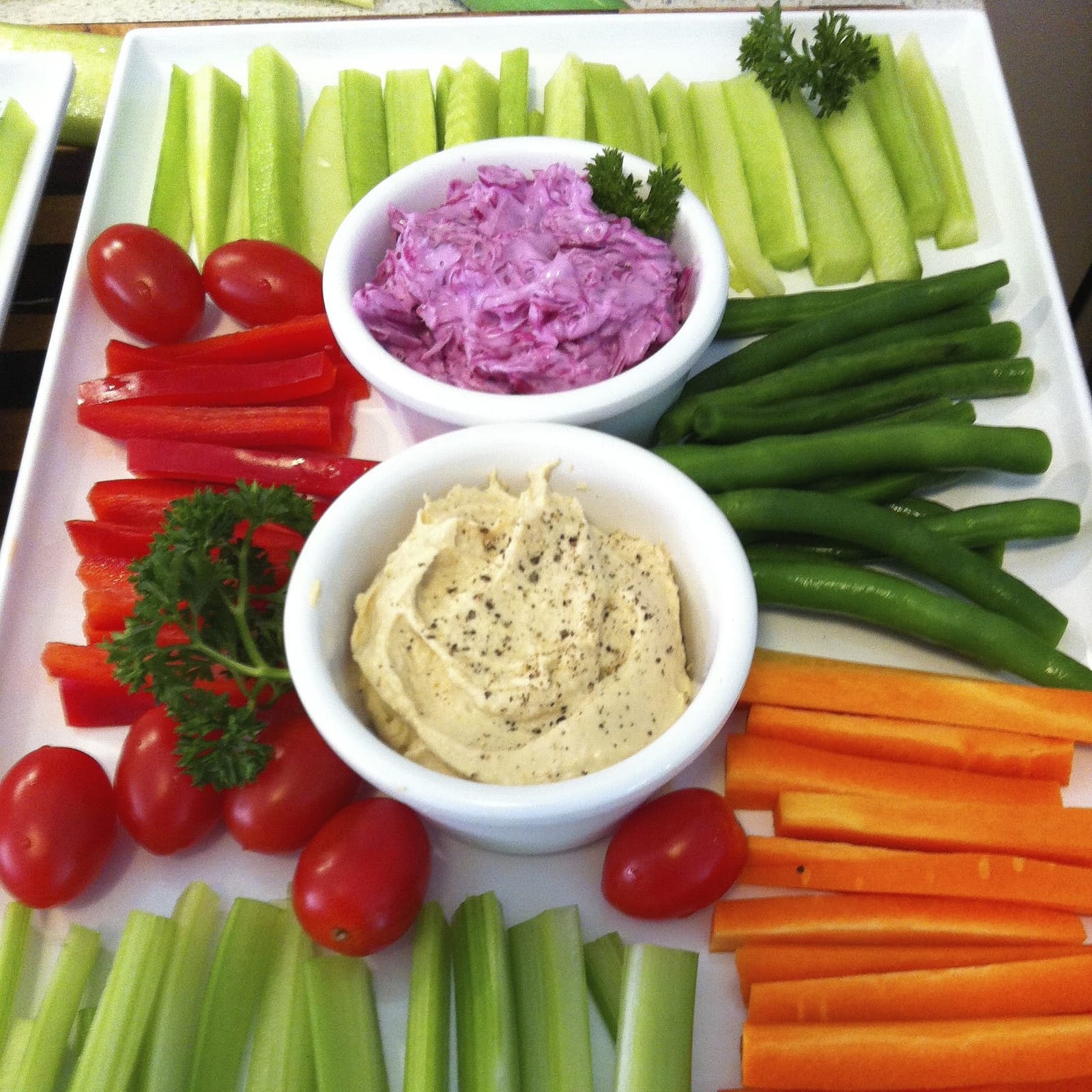 Platter - Kids Dip and Vegetable Stick platter (serves up to 10)
