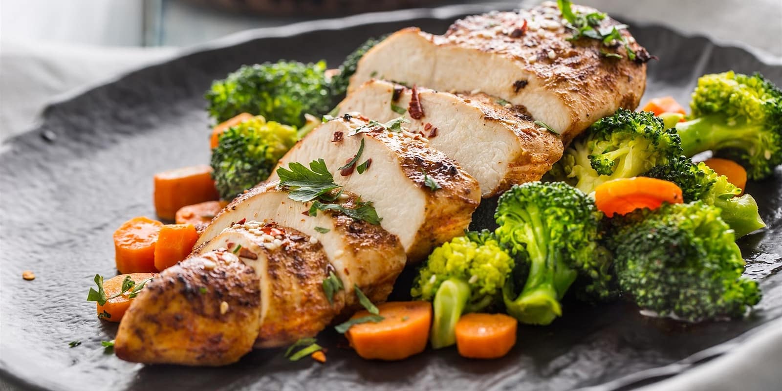 BBQ grilled Cajun chicken breast