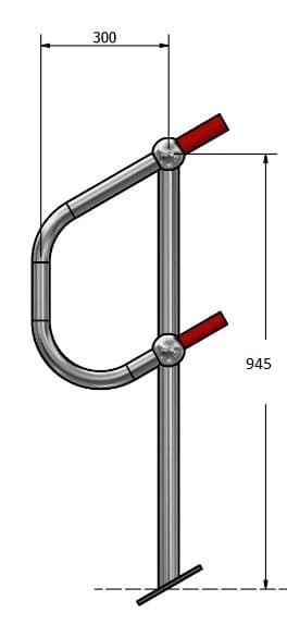 Angle Mount Post With Closurebend