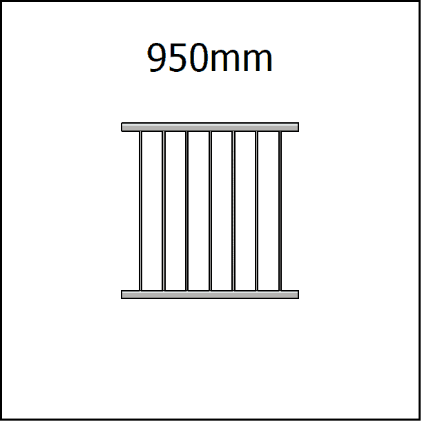 Balustrade Panel - 950mm
