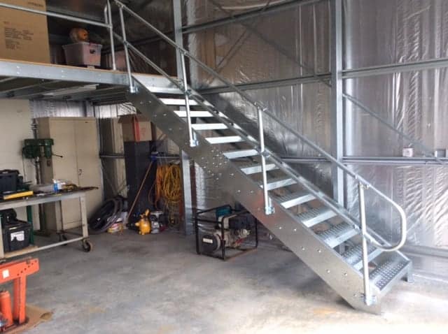 2 Pipe Railing Stair Top Posts - Side Mount - Image 9